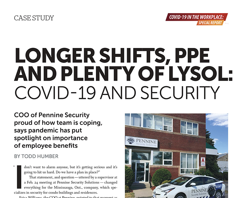 Talent Canada – Longer Shifts, PPE and Plenty of Lysol: COVID-19 and Security