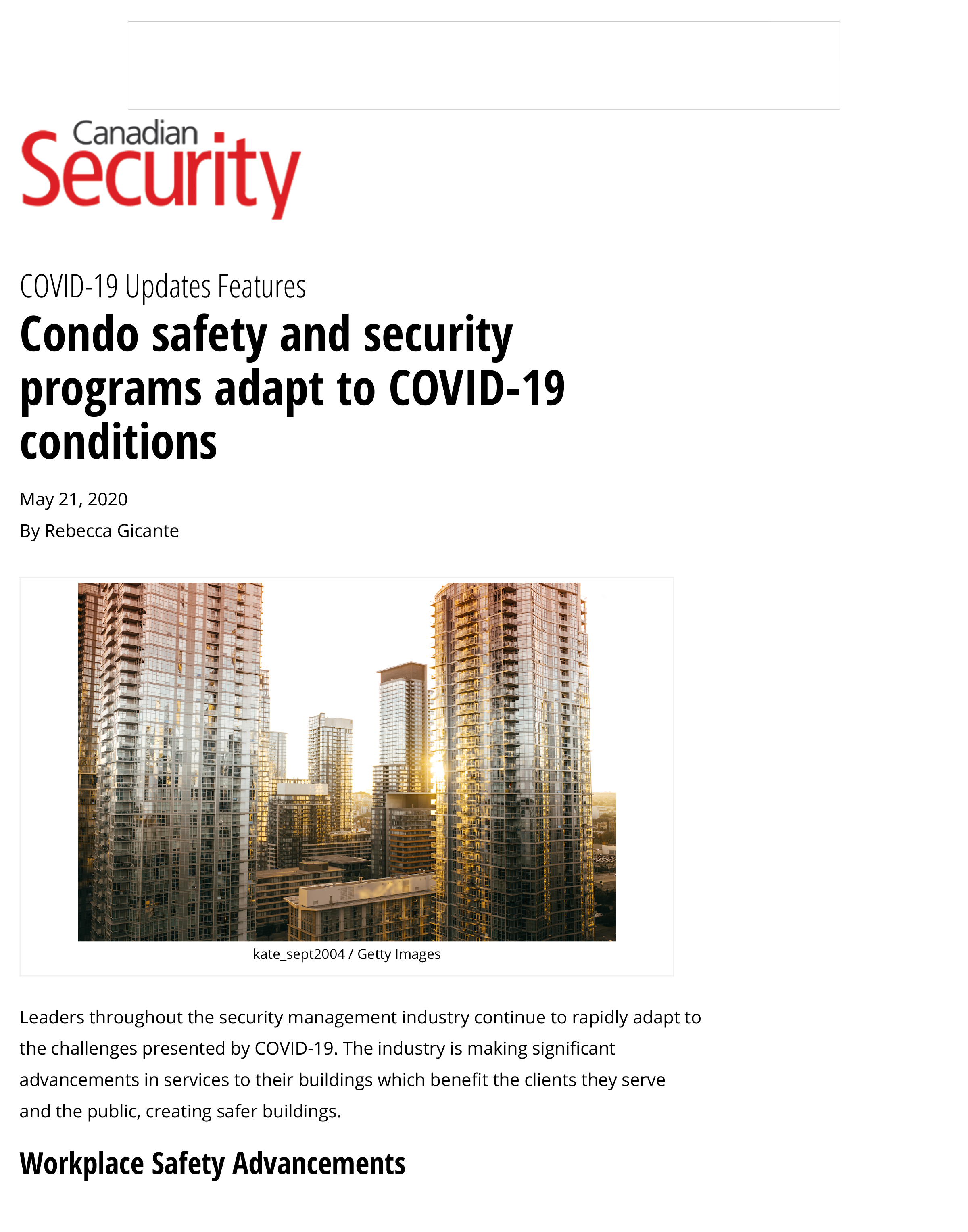Condo safety and security programs adapt to COVID-19 conditions – Canadian Security Magazine-1